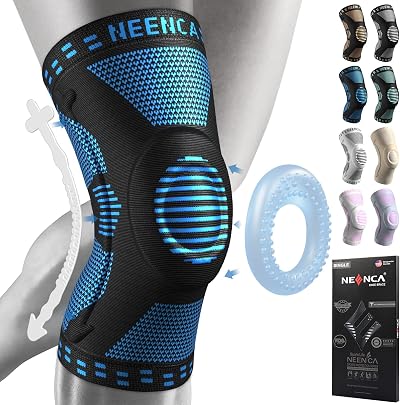 NEENCA Knee Brace Support with Patella Gel Pads Side Stabilizers