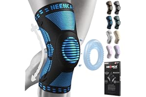 NEENCA Knee Brace for Women & Men, Medical Knee Support with Patella Pad & Side Stabilizers, Knee Compression Sleeve for Knee Pain, Meniscus Tear, ACL, Joint Pain, Runner, Workout - FSA/HSA Eligible