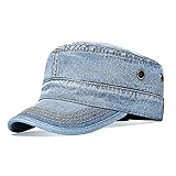 VOBOOM Washed Cotton Military Caps Cadet Army Caps