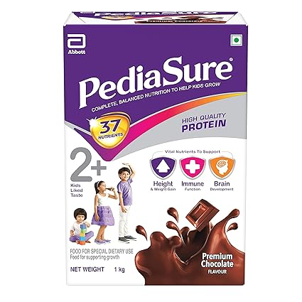 PediaSure Health & Nutrition Drink Powder for Kids Growth - 1kg (Chocolate)