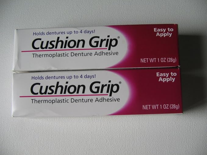 Cushion Grip Thermoplastic Denture Adhesive 1 Oz (2 Pack