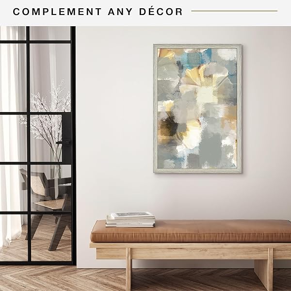MCS STUDIO GALLERY 20X30 POSTER FRAME GRAY WOODGRAIN ENGINEERED WOOD, VERTICAL & HORIZONTAL WALL HANGING LARGE PICTURE FRAME FOR PHOTOS, POSTERS & ART PRINTS (1-PACK)