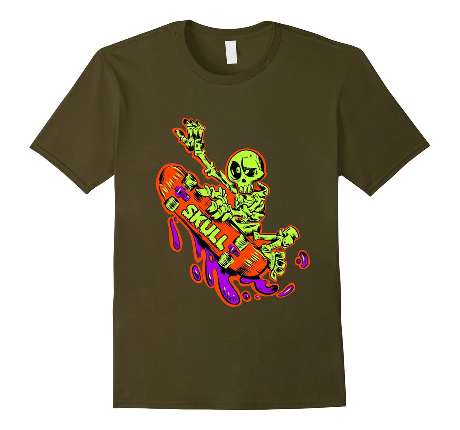Best Skateboarding TShirt Skeleton Punk Skateboard Tee GiftCL Colamaga