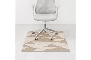 Anji Mountain Rug'd Office Chair Mat for Carpet & Hardwood Floor - Jacquard Woven Top, Anti-Slip Backing, Low Pile, Floor Protector Desk Chair Mat, Office Rugs for Rolling Chairs (36 x 48)