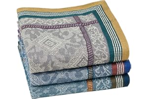 HOULIFE Hankerchieves Men, Cotton Men’s Handkerchiefs, Soft Cotton Hankies