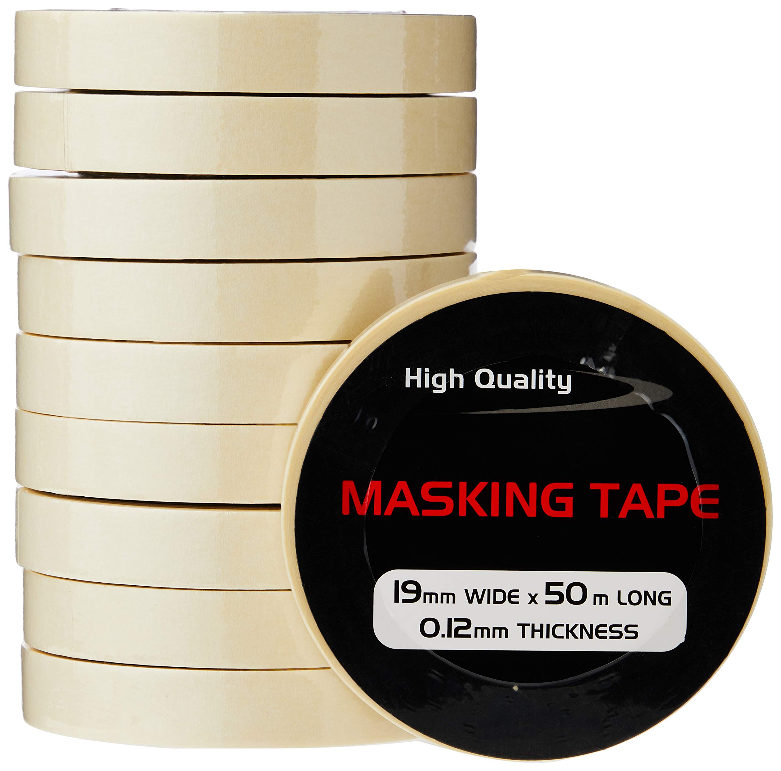 Pearl PMT01 19mm x 50m Masking Tape (Pack of 10)