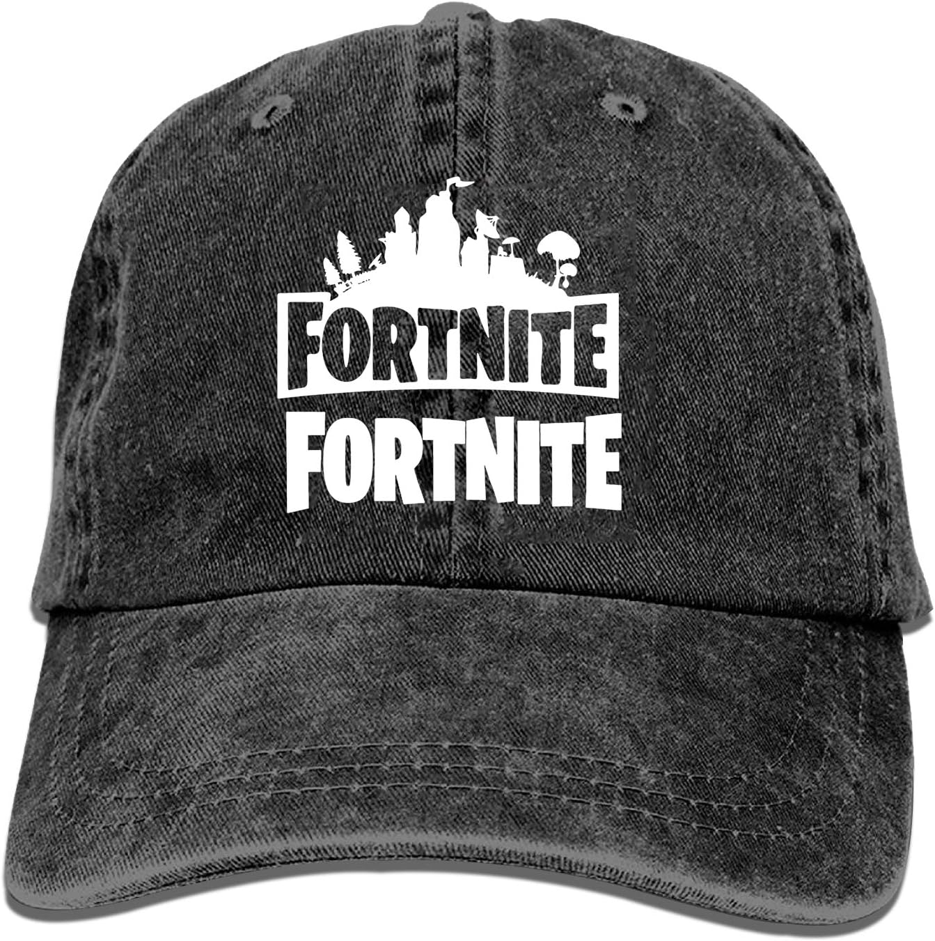 Classic Fortnite Adjustable Cowboy Cap Denim Hat Low Profile Gift for Men Women