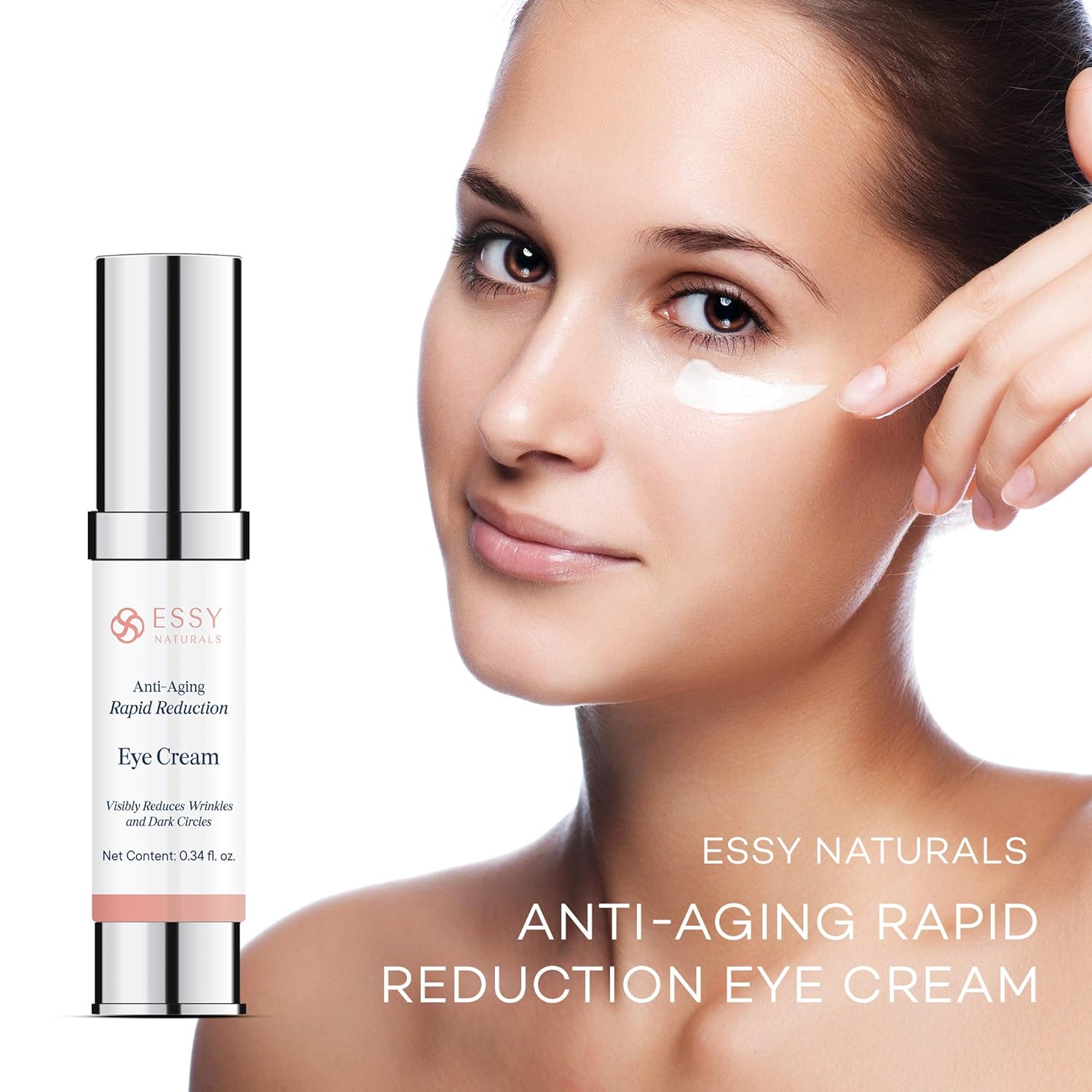EssyNaturals.Anti-Aging Rapid Reduction Eye Cream - Visibly and Instantly Reduces Wrinkles, Under-Eye Bags, Dark Circles in 120 Seconds: Beauty