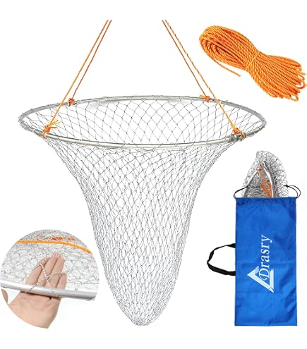 KE07205-Filet de pêche à la crevette Piège à poissons de 6 trous en KE07205-Filet de pêche à la crevette Piège à poissons de 6 trous en
