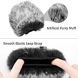 ChromLives Windscreen Pop Filter for AT2020 Foam Furry Cover 2 Pack view 3