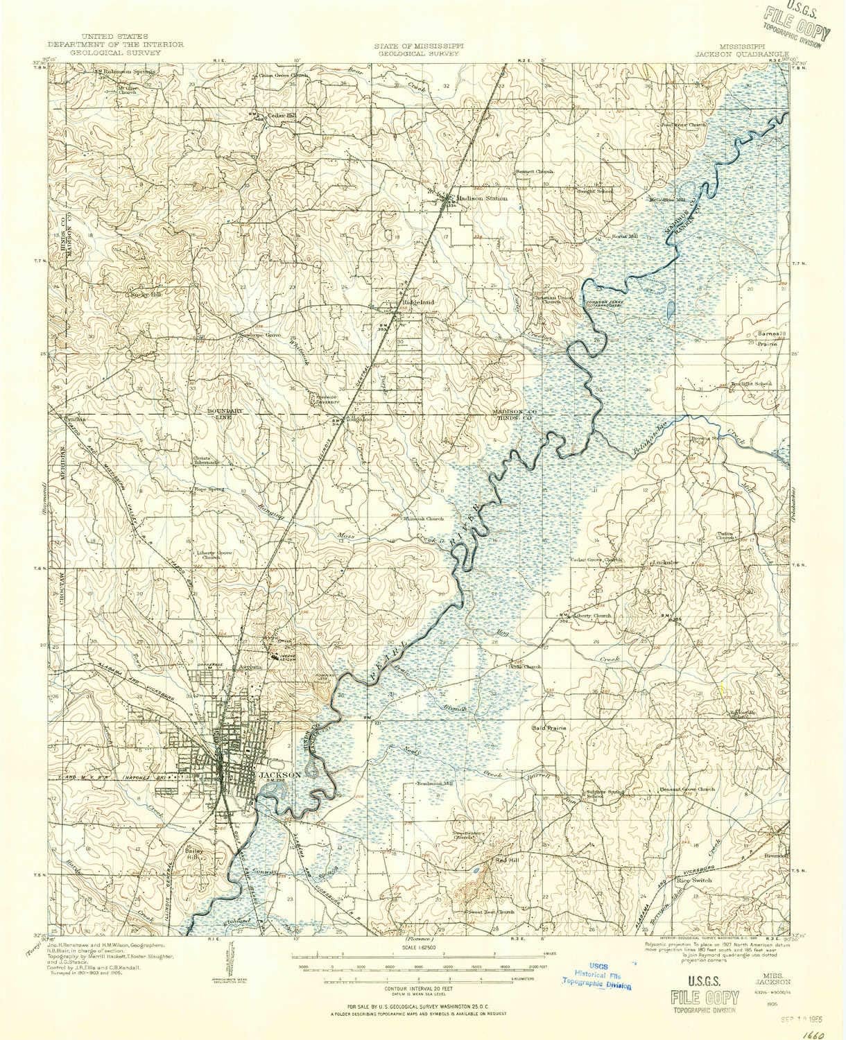 Amazon Com Yellowmaps Jackson Ms Topo Map 1 62500 Scale 15 X