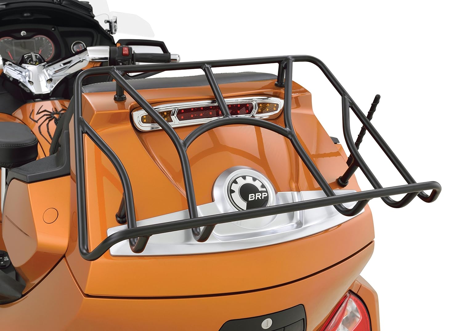 Show Chrome Accessories 41155BK Satin Black Trunk Rack Can Am Spyder RT