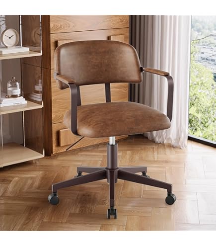 Amazon.com: 360 Degree Swivel Wood Desk Chair, Japanese Style