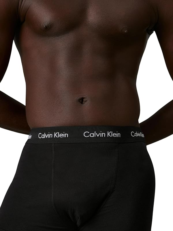 Boxer Homme Lot De 5 Caleçon Coton Stretch, Noir (Black W Black Wb), XS