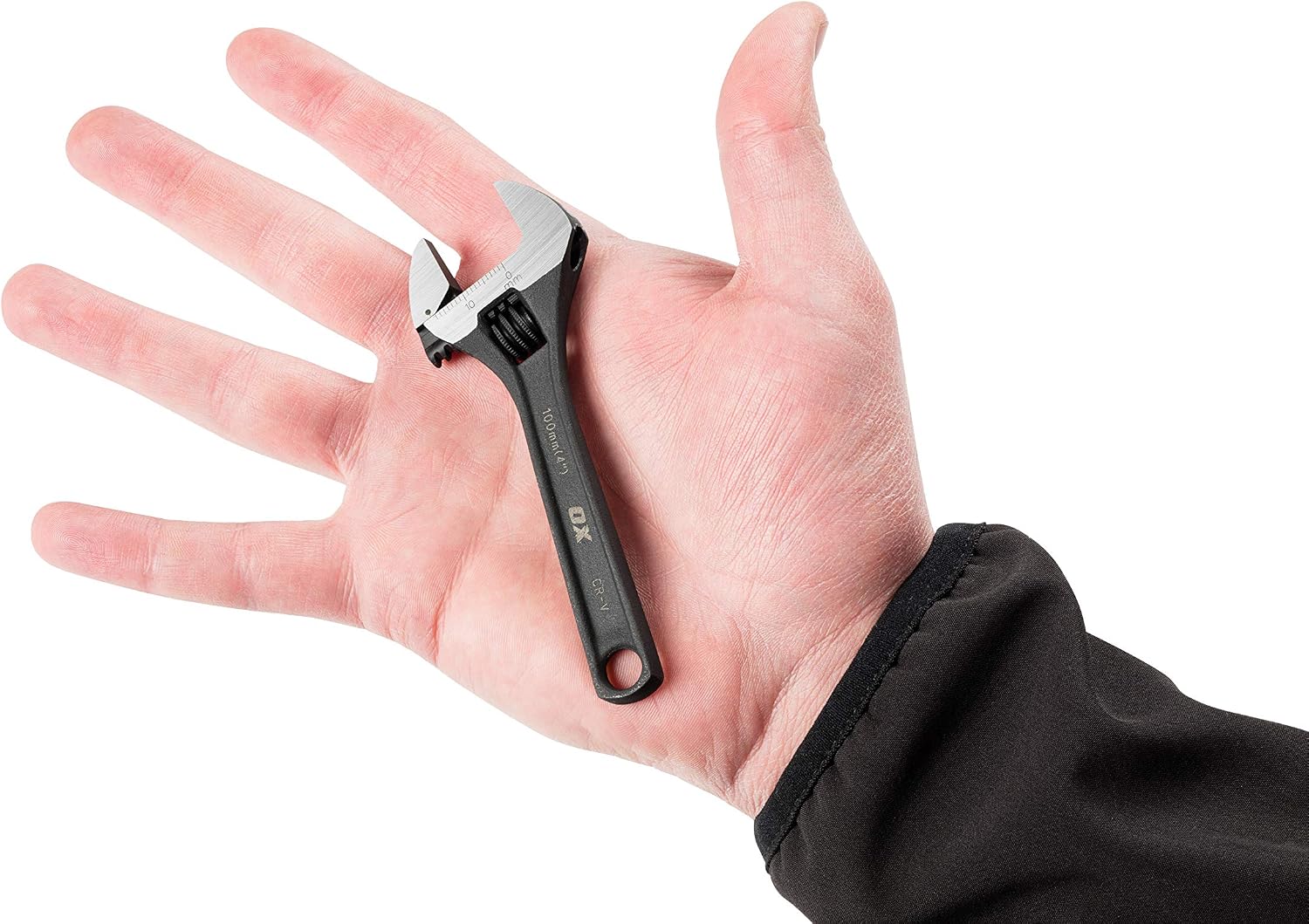 Ox 4'' Mini Adjustable Wrench, 100mm - Image 3