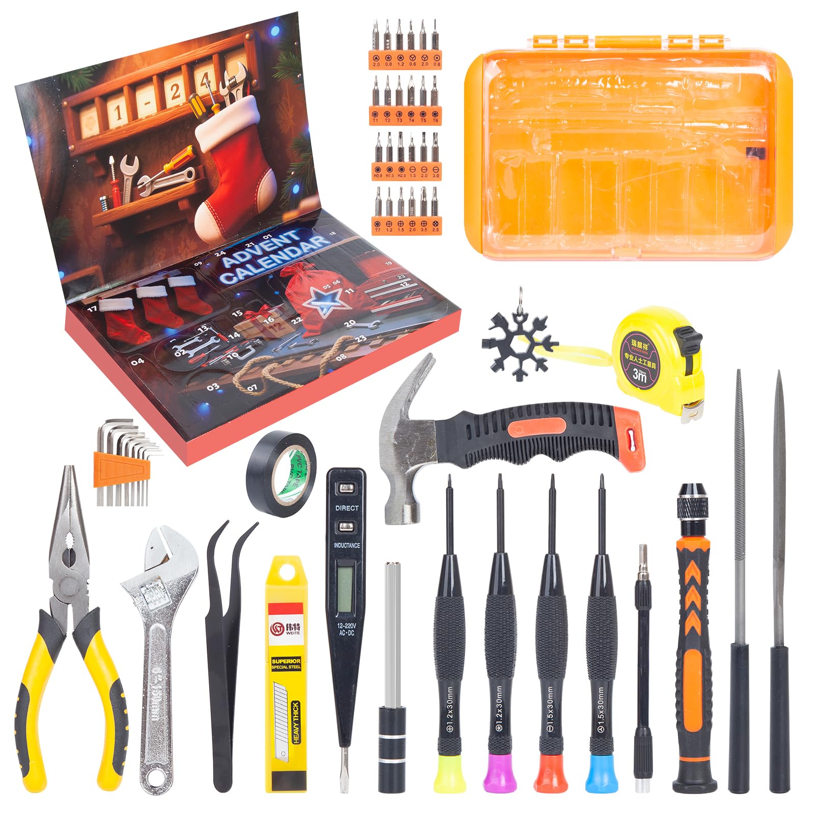 Photo 1 of ***FACTORY SEALED***Advent Calendar 2025 Christmas Hand Tool for Men Countdown Calendar Gift for Son Dad Boyfriend Grandpa