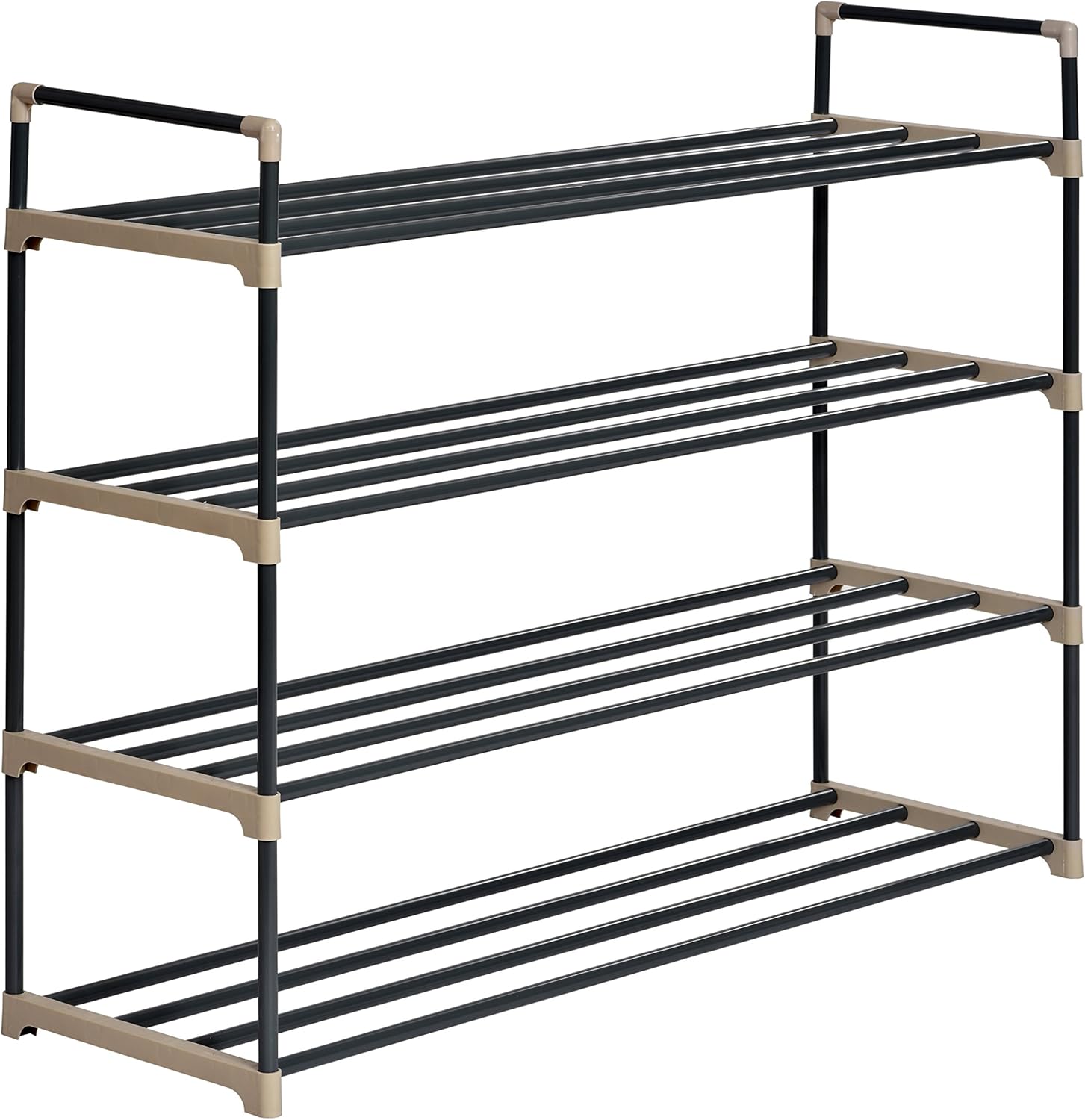 Best Muscle Rack 4-Level Shoe Rack (Black)