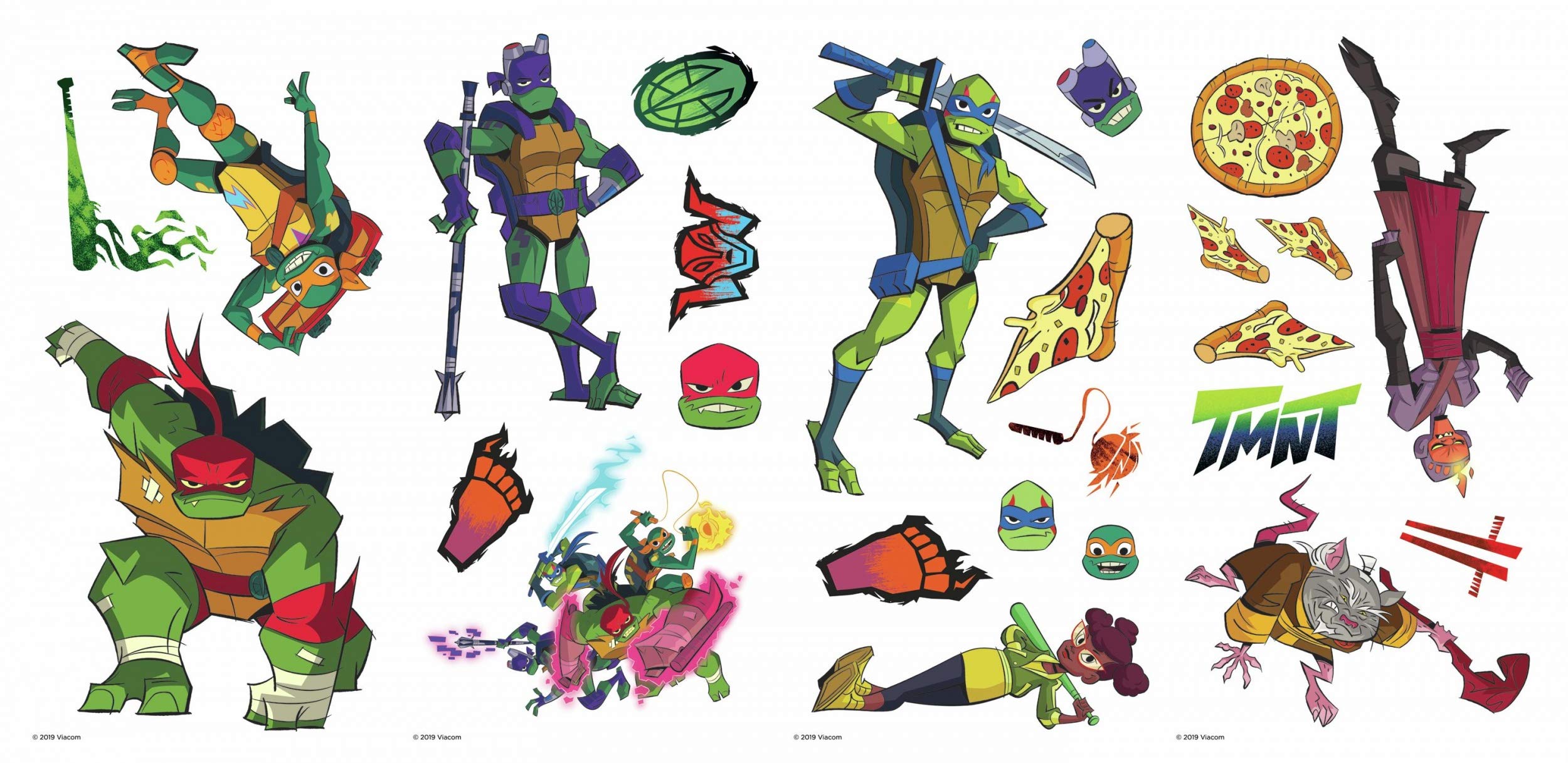 RoomMates Rise of The TMNT Peel and Stick Wall Decals