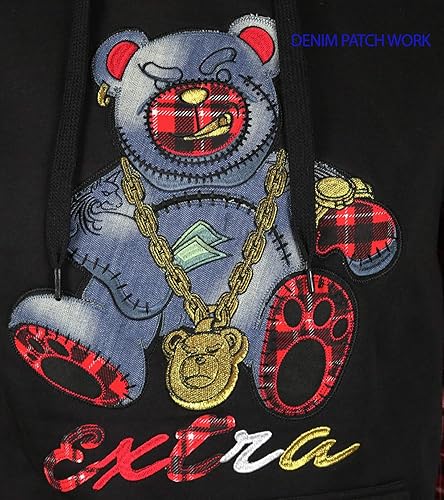 SCREENSHOTBRAND-F11972 Mens Urban Hip Hop Premium Pullover Fleece