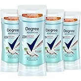 Degree Advanced Antiperspirant Deodorant Coconut & Hibiscus 4 Count 72-Hour Sweat & Odor Protection Antiperspirant for Women