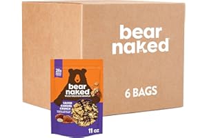 Bear Naked Granola Cereal, Whole Grain Granola, On-the-Go Snacks, Salted Caramel Crunch (6 Bags)