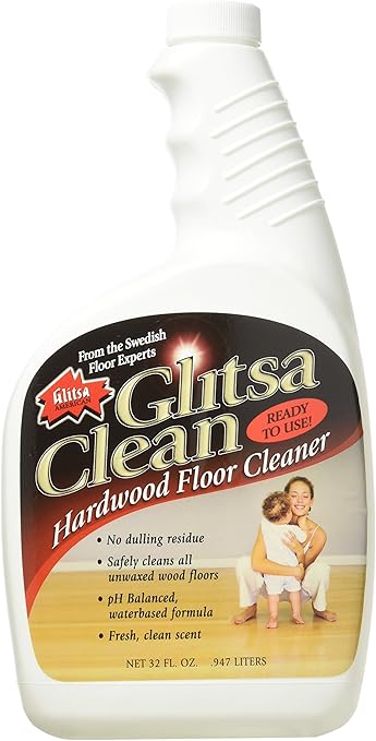 Amazon Com Glitsa Clean Hardwood Floor Cleaner 32oz Spray Home