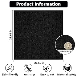 WAPANE Carpet Tiles Peel and Stick, Squares Carpet