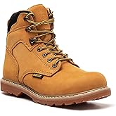 ACDSAF Work Boots for Men Waterproof Comfortable Anti-Fatigue Soft Toe Working Shoes Slip Resistant Construction Safety Work Boots