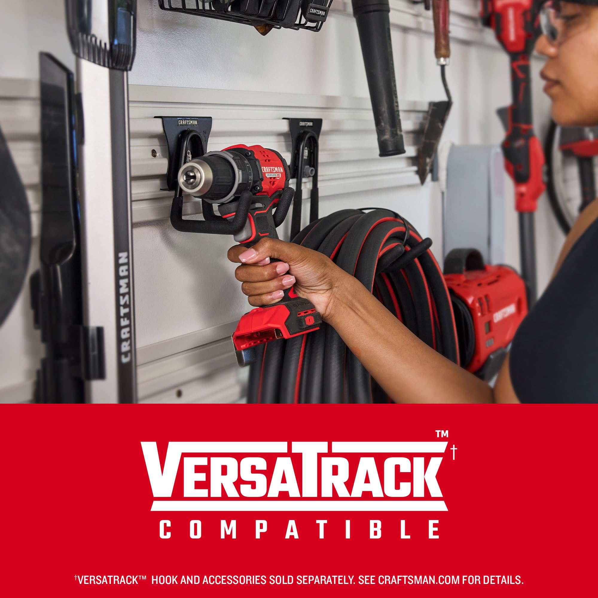 CRAFTSMAN V20 BRUSHLESS RP Compact Drill/Driver, Variable Speeed Trigger, Built In LED, Includes Battery and Charger (CMCD714D1)