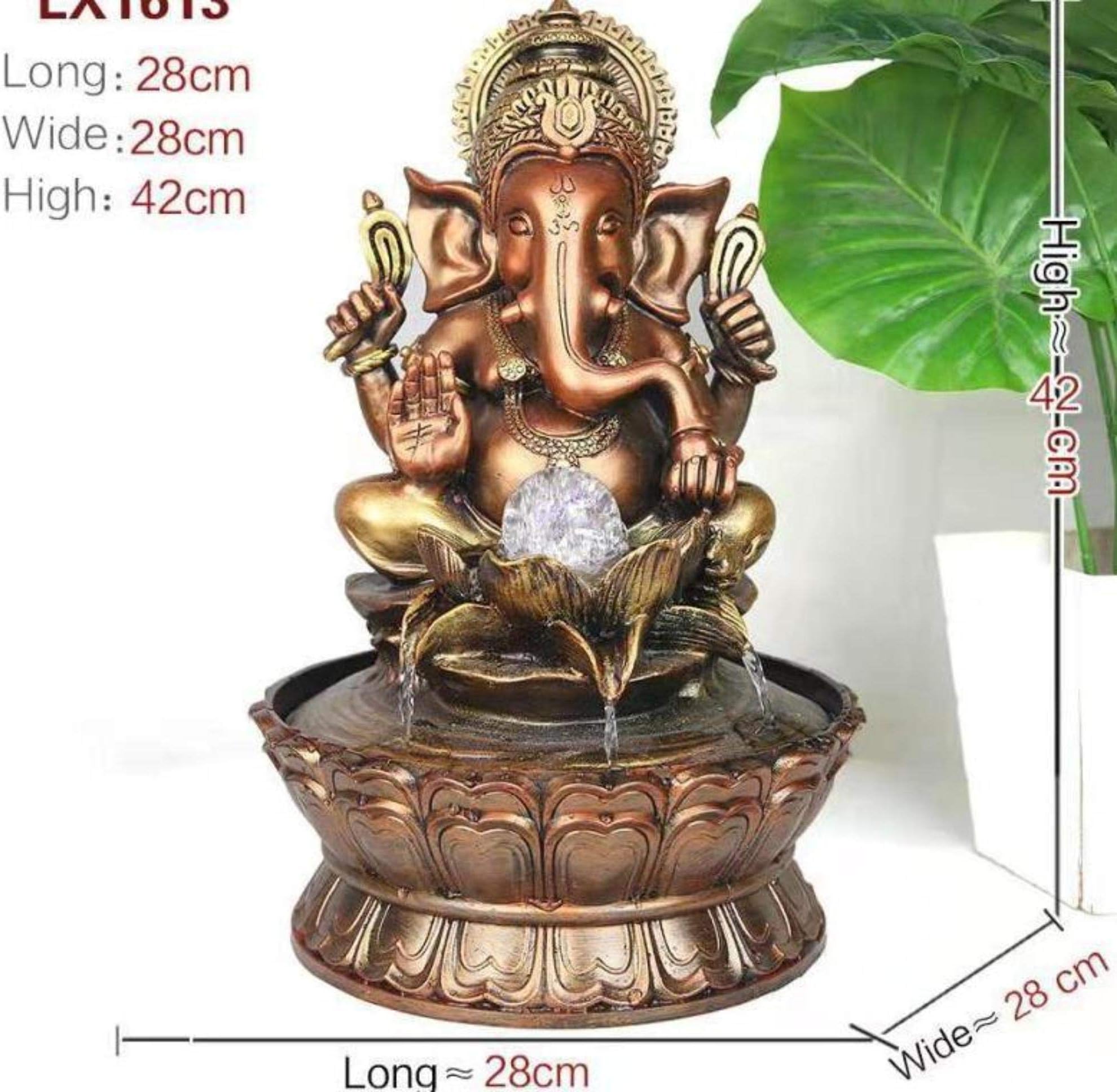 My Aashis Lucky Ganesha Fountain for Home Decor