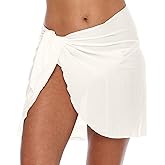 SHU-SHI Womens Bathing Suit Cover Up Sarong Pareo Beach Skirt Short Sarong Wrap