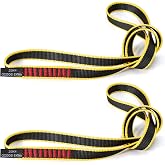 VFKENA 18MM Nylon Climbing Sling Runner Rock Climbing Webbing Straps | Nylon Sling Runner 23KN CE2008/EN566 for Rock Climbing, Rappelling, Swing, Yoga Hammock etc