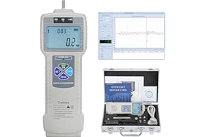 BAOSHISHAN ZP-500N Digital Force Gauge Push Pull Gauge with Output Function, Carrying Case, LCD Backlit Display, Metal Enclosures for Tension and Compression Load Plug Force Destructive Tests