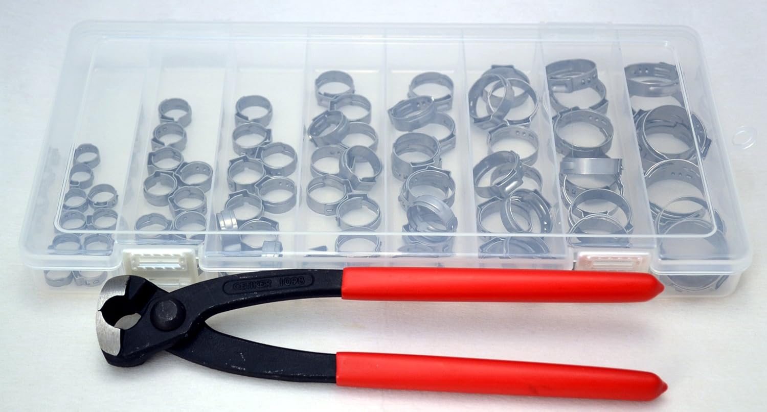 OCSParts OET17021020PCK Oetiker StepLess Clamp Kit 20 Clamps Covering