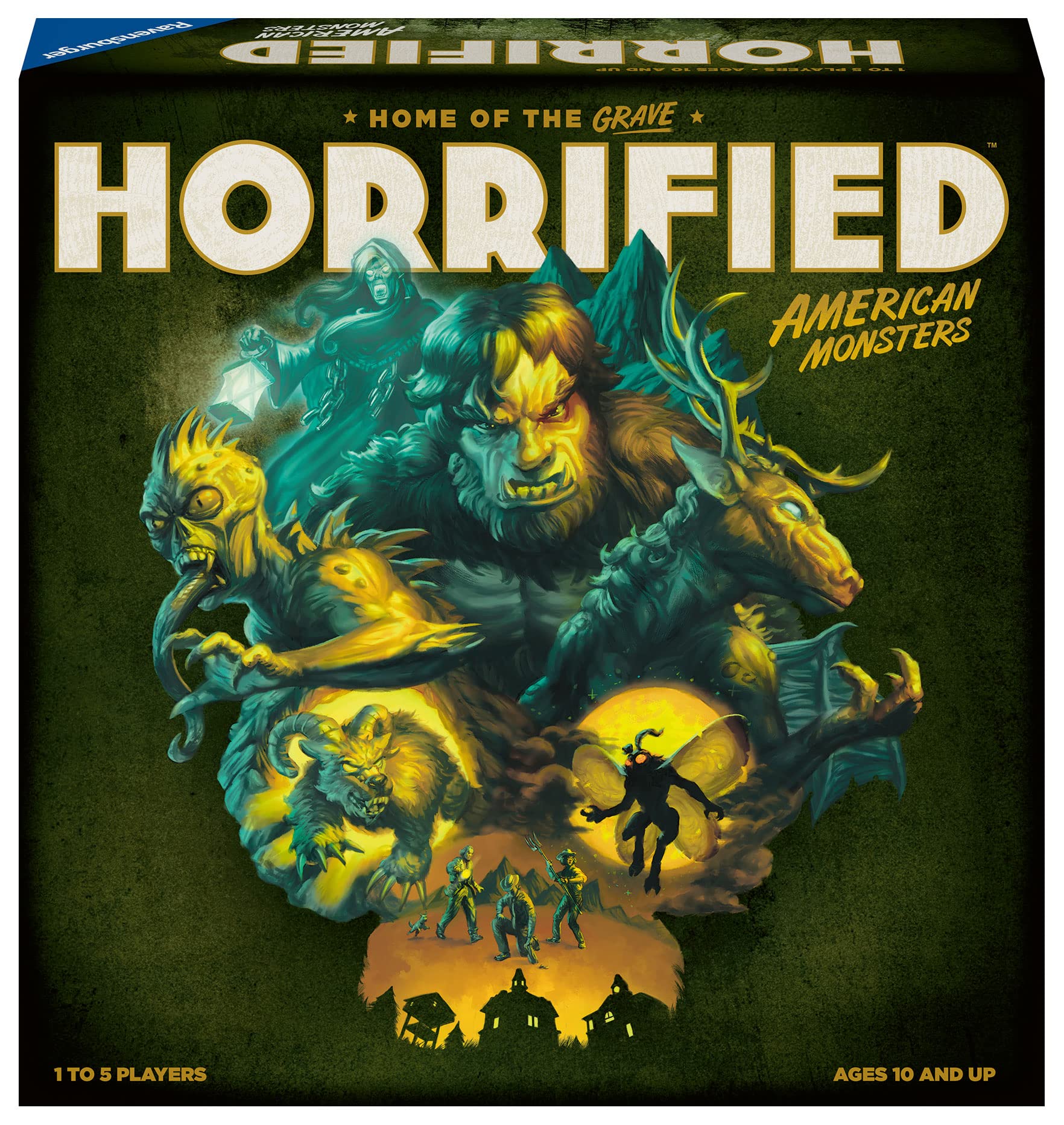 Ravensburger Horrified: American Monsters - Immersive Strategy Board Game for Adults and Kids Age 10 Years Up - 1 to 5 Players