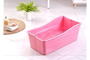 Ganen Baby Bath Tub Portable (Pink)