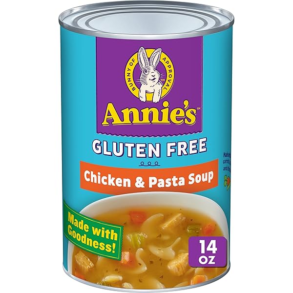 ANNIE’S GLUTEN FREE CHICKEN & PASTA CANNED SOUP,...