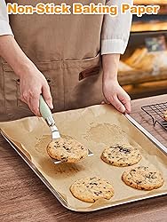 SMARTAKE 200 Pcs Unbleached Parchment Paper Baking