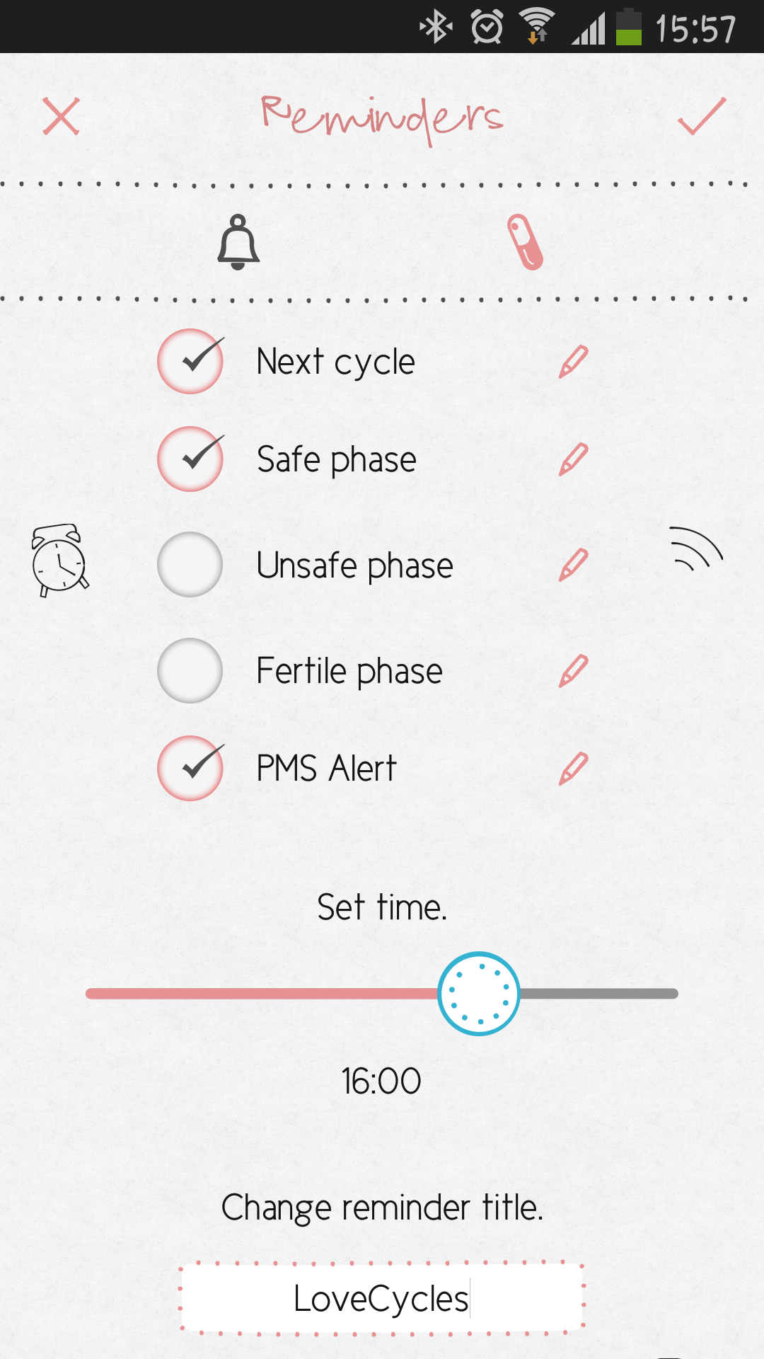 LoveCycles Regel Kalender:Amazon.de:Appstore for Android
