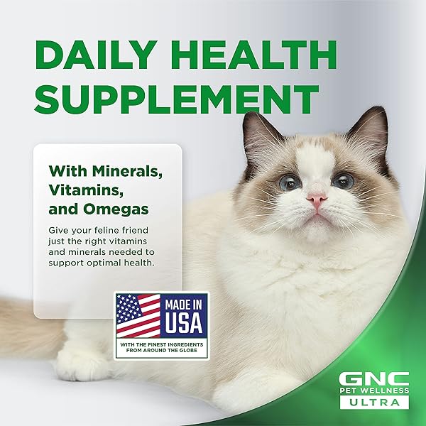GNC PETS ULTRA MULTIVITAMIN GEL/PASTE, CATS, SALMON FLAVOR, 3.5-OZ TUBE | MULTIVITAMIN SUPPLEMENT GEL FOR CATS SALMON FLAVOR | CAT DAILY SUPPLEMENT SALMON FLAVOR FF14379