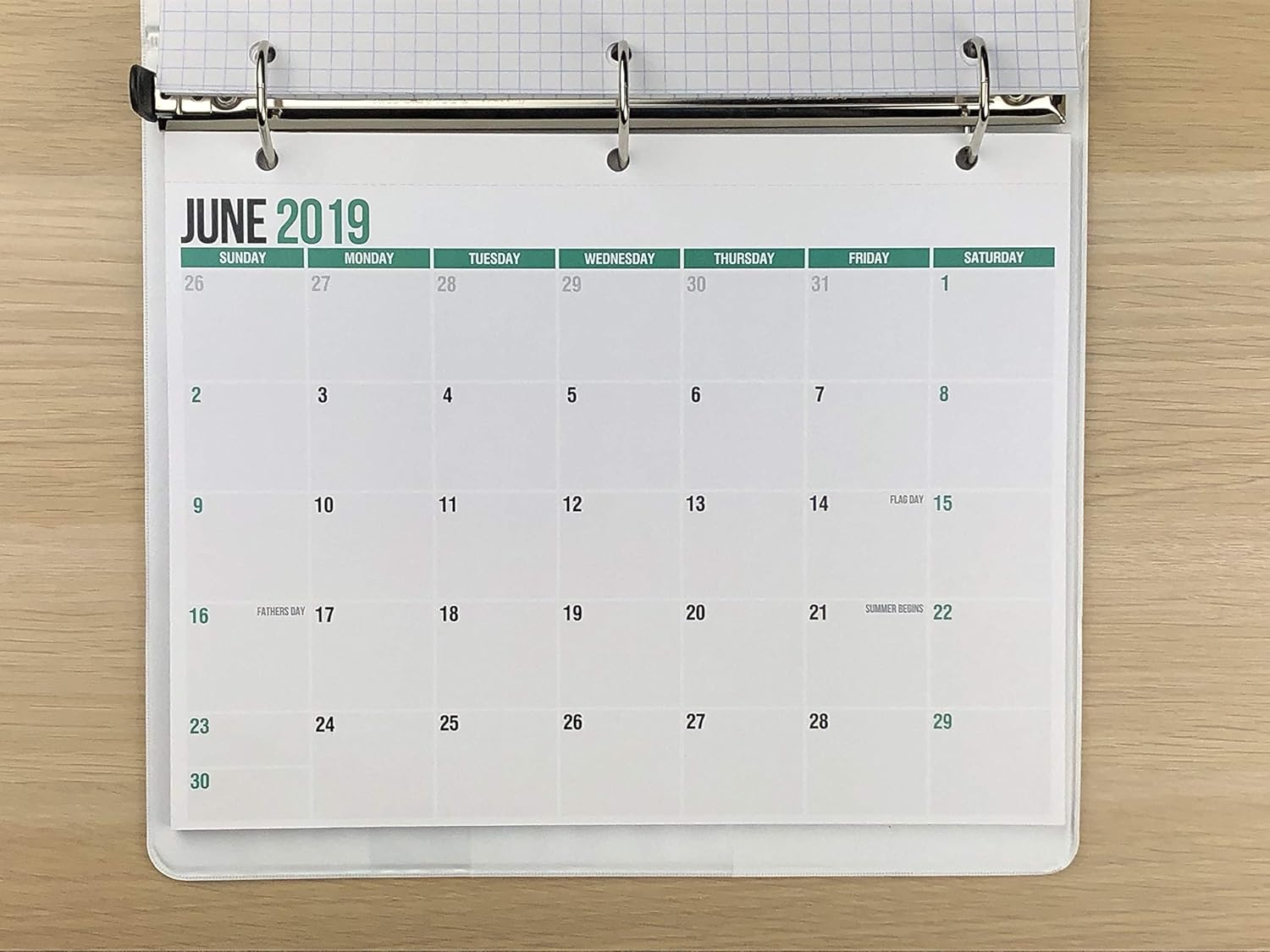 Best 19 month desk calendar 2019-2020