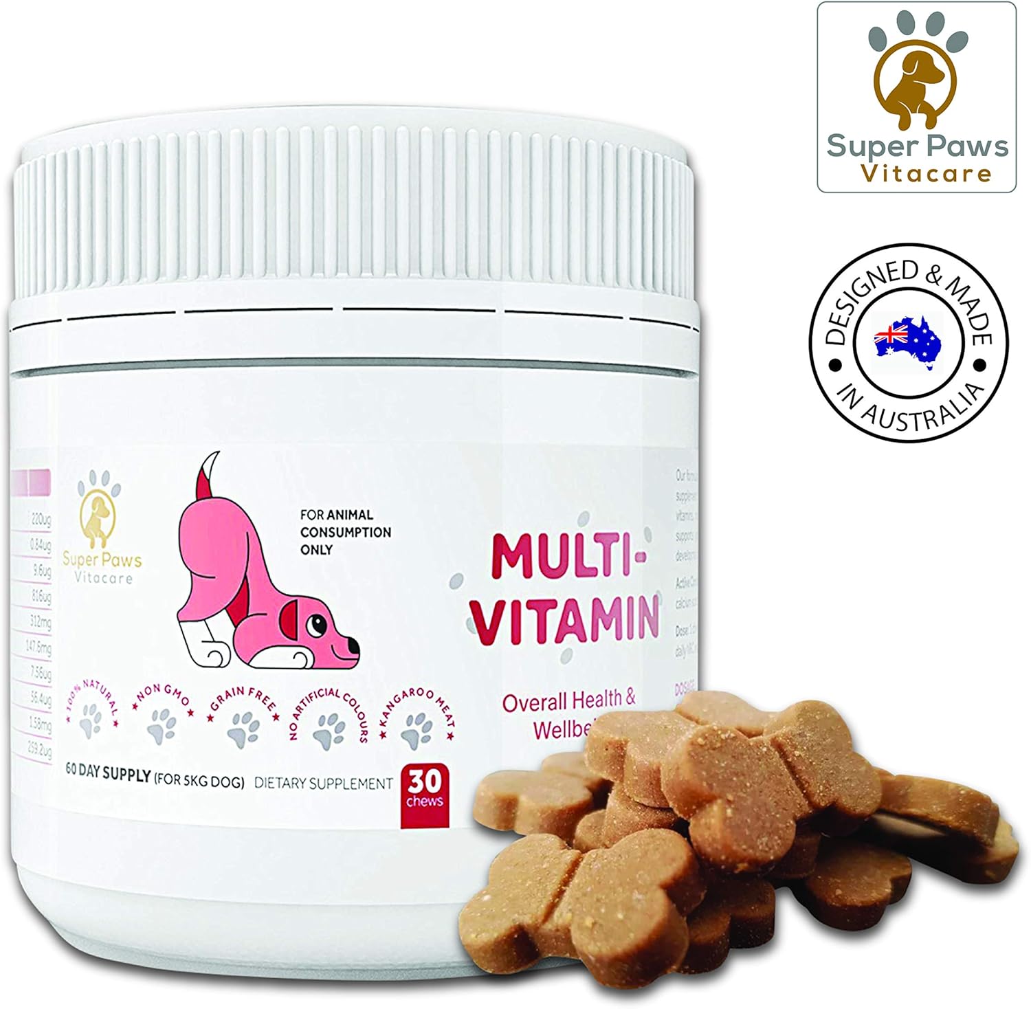 Super Paws Vitacare Dog Vitamins and Supplements Our Dog Multivitamin