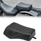 KEMIMOTO PU Leather Passenger Seat Pad Cushion Fit for Softail Models Dyna | Rear Seat Pillion Pad Compatible with Softail Models Dyna Low Rider Fat Bob Seat Low-rider S 2019-2025