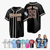Custom Baseball Jersey Team Uniform Personalized Stitched Printed Name Number Logo Short Sleeve Shirt for Men Women Youth