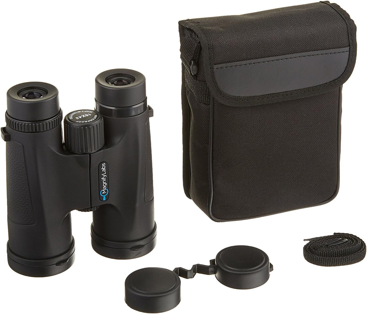10x42 Bird Watching Binoculars - Fully Multi Coated - BAK4 Lenses and Just Right Grips - Carrying Case, Strap, Microfiber Cloth, and Protective Eye Cups Included