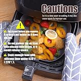 Zaid 4PCS Silicone Air Fryer Liners 7.8" Non-Stick Food Grade Accessories view 5