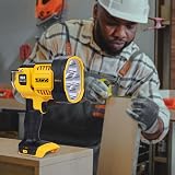 Dewalt DCL043-XJ XR Cordless LED Spotlight 18V 1000 Lumen 400m IP54 view 4