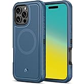 M MYBAT PRO Maverick Series Rogue Edition for iPhone 16 Pro Case,[Compatible with Magsafe],Magnetic Back,Anti-Drop,Shockproof,Heavy Duty Protection Blue