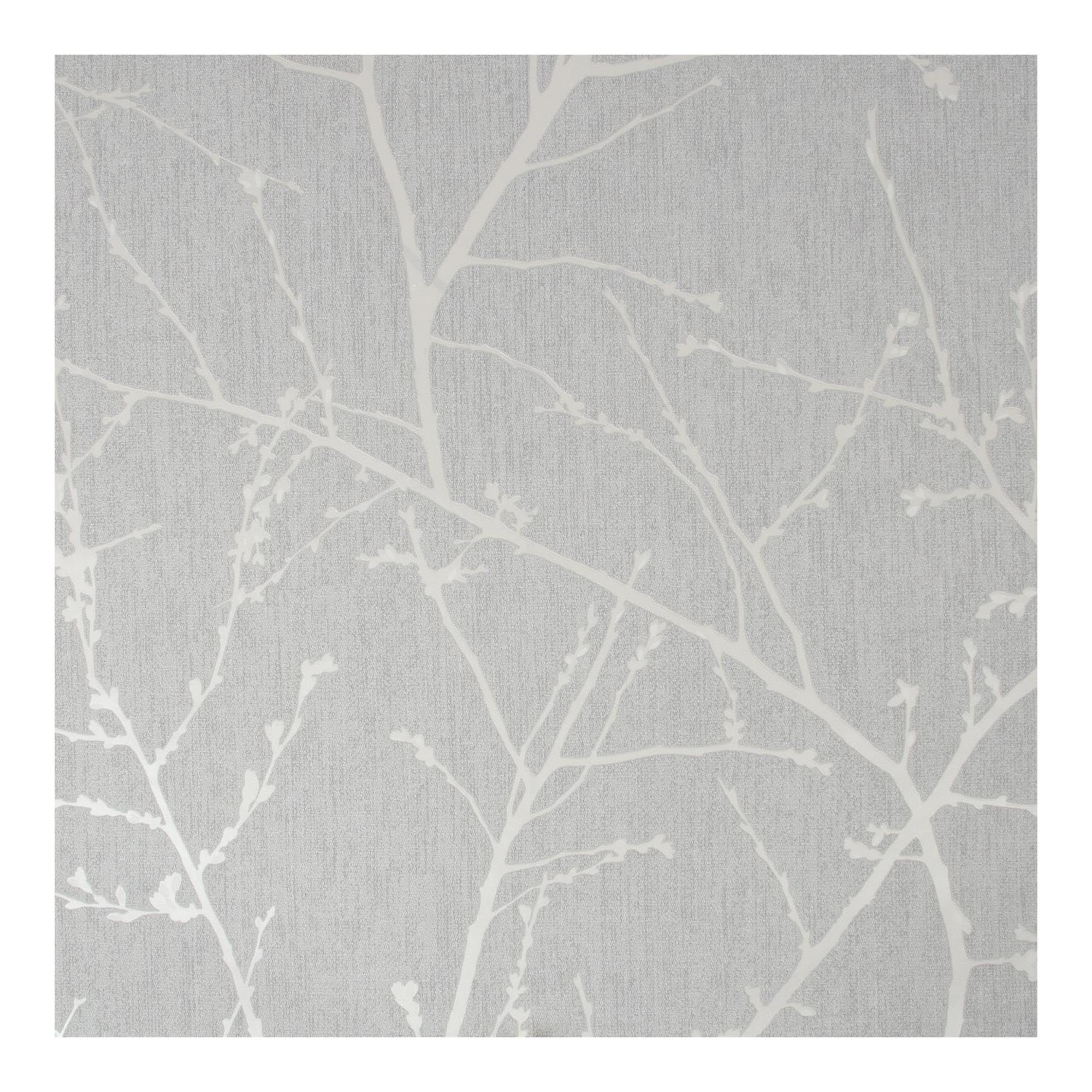 Superfresco Easy Innocence Branch Grey Wallpaper | Paste the Wall | Grey Trees | Eco-Friendly