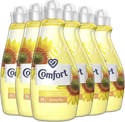 Comfort Sunshiny Days Fabric Conditioner 36 Wash 6 x 1.26 L Softener